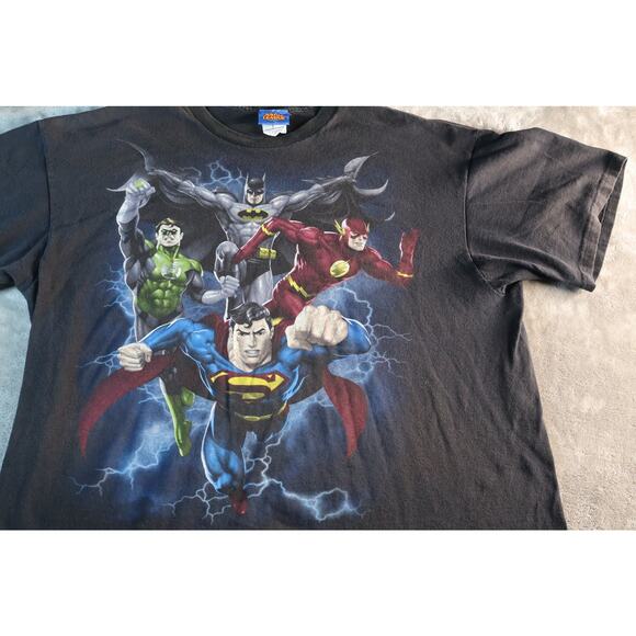 Justice League Shirt Mens XL Batman Superman‎ Flash Green Lantern DC Comics Tee - Picture 3 of 8